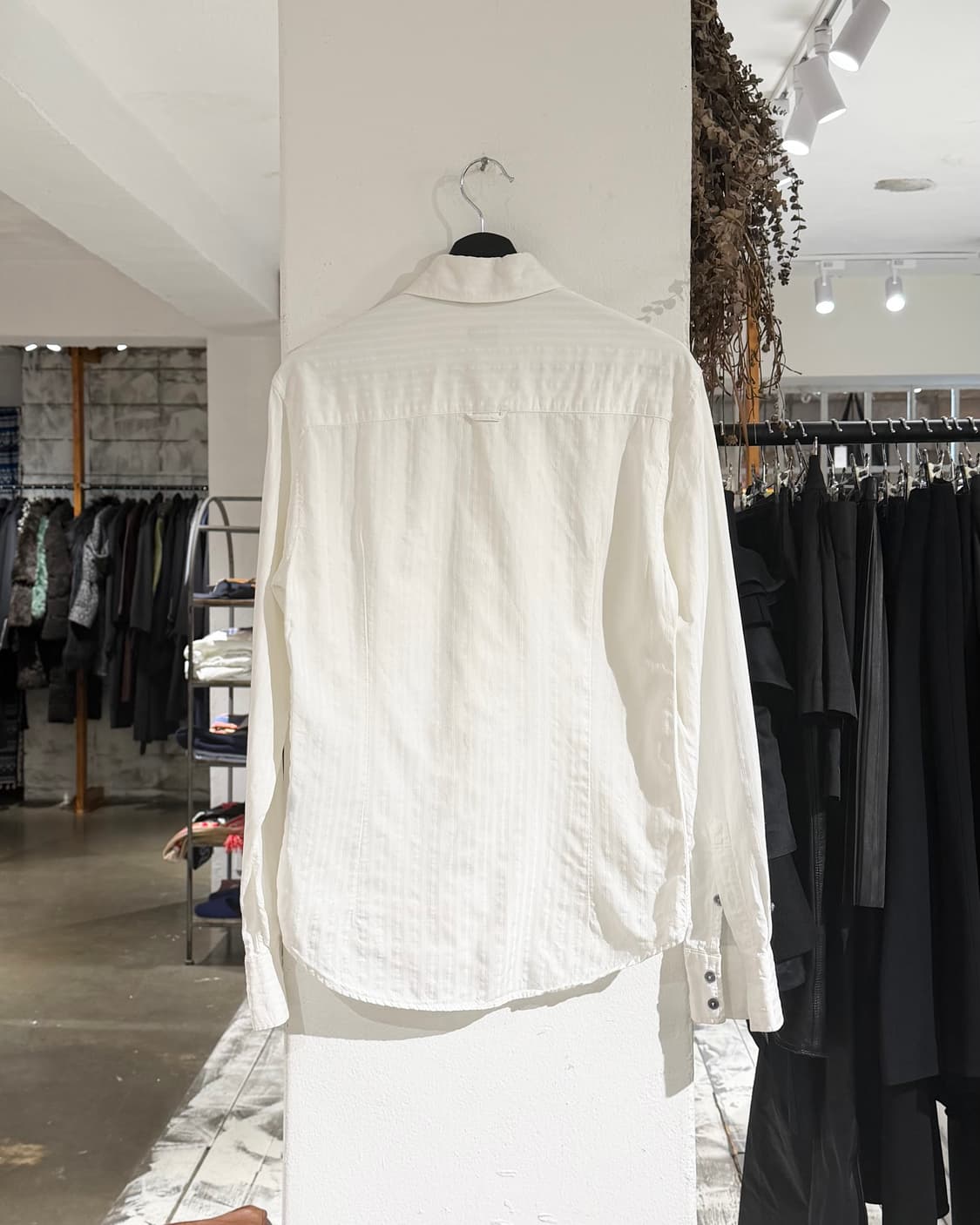 질샌더 화이트 스트라이프 셔츠 상품이미지6