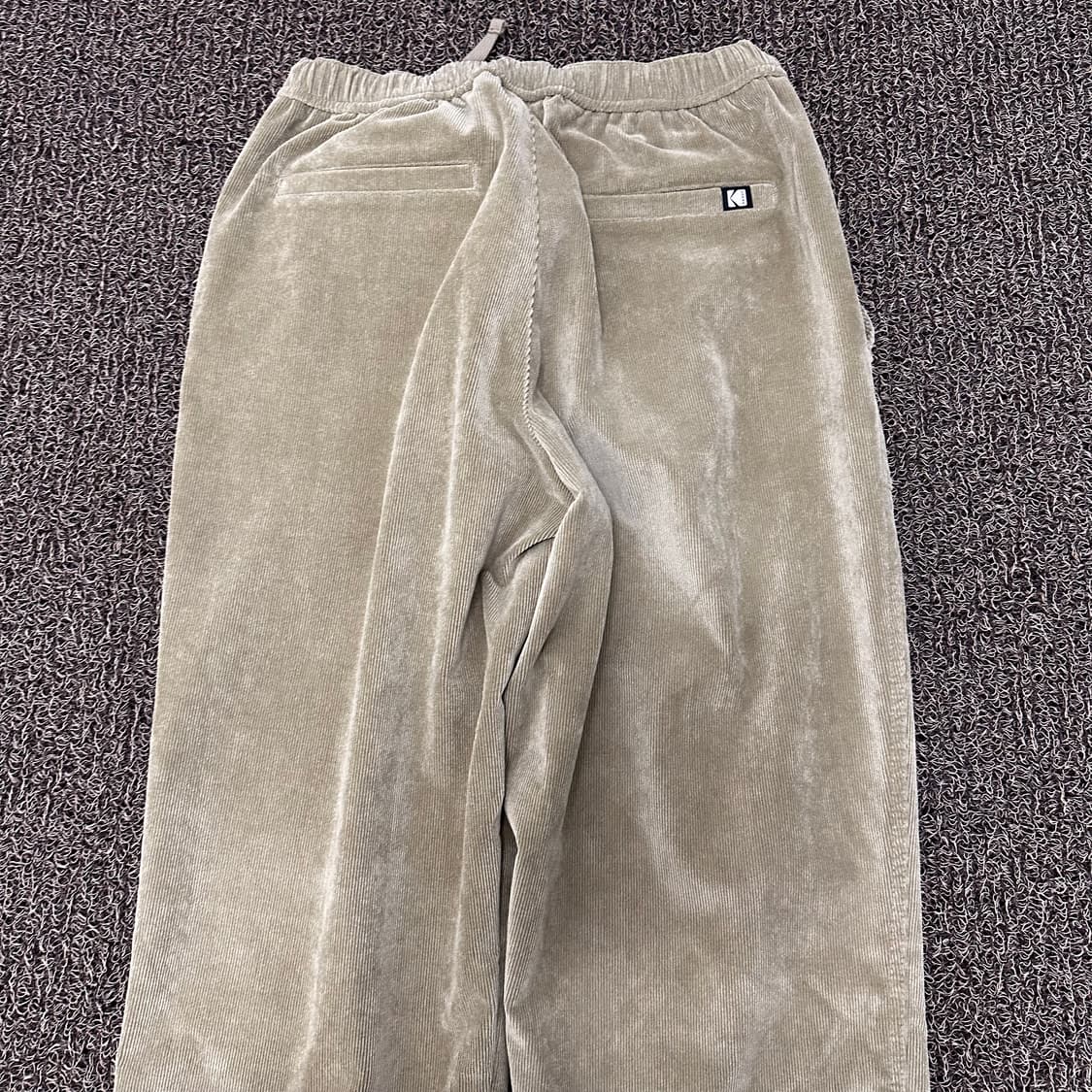 KODAK 코닥 여성 코듀로이 와이드 팬츠 베이지 27.5인치 상품이미지8
