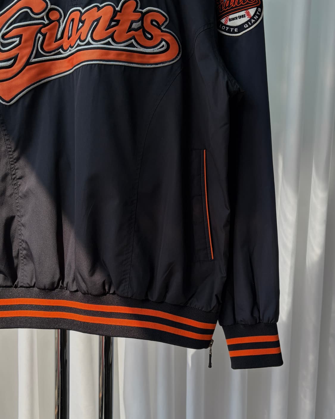 [XL]롯데 자이언츠 춘추용 베이스볼 하프집업 바람막이 자켓 상품이미지6