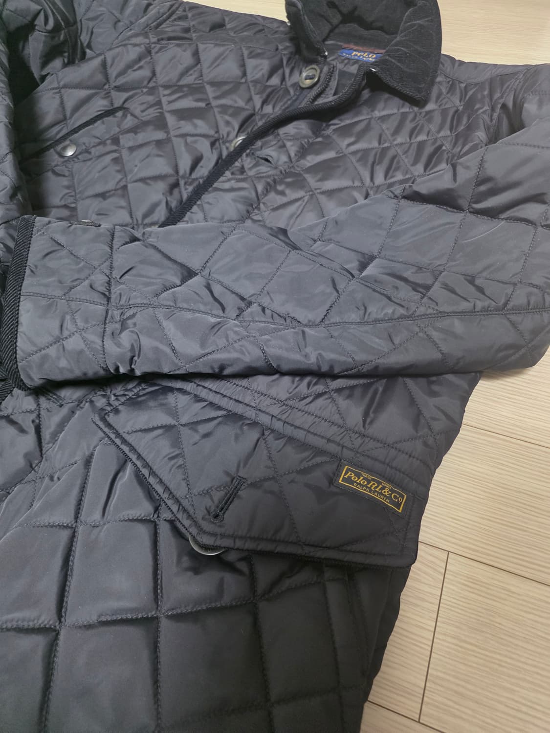 폴로 랄프로렌 퀼팅 자켓블랙 L 상품이미지2