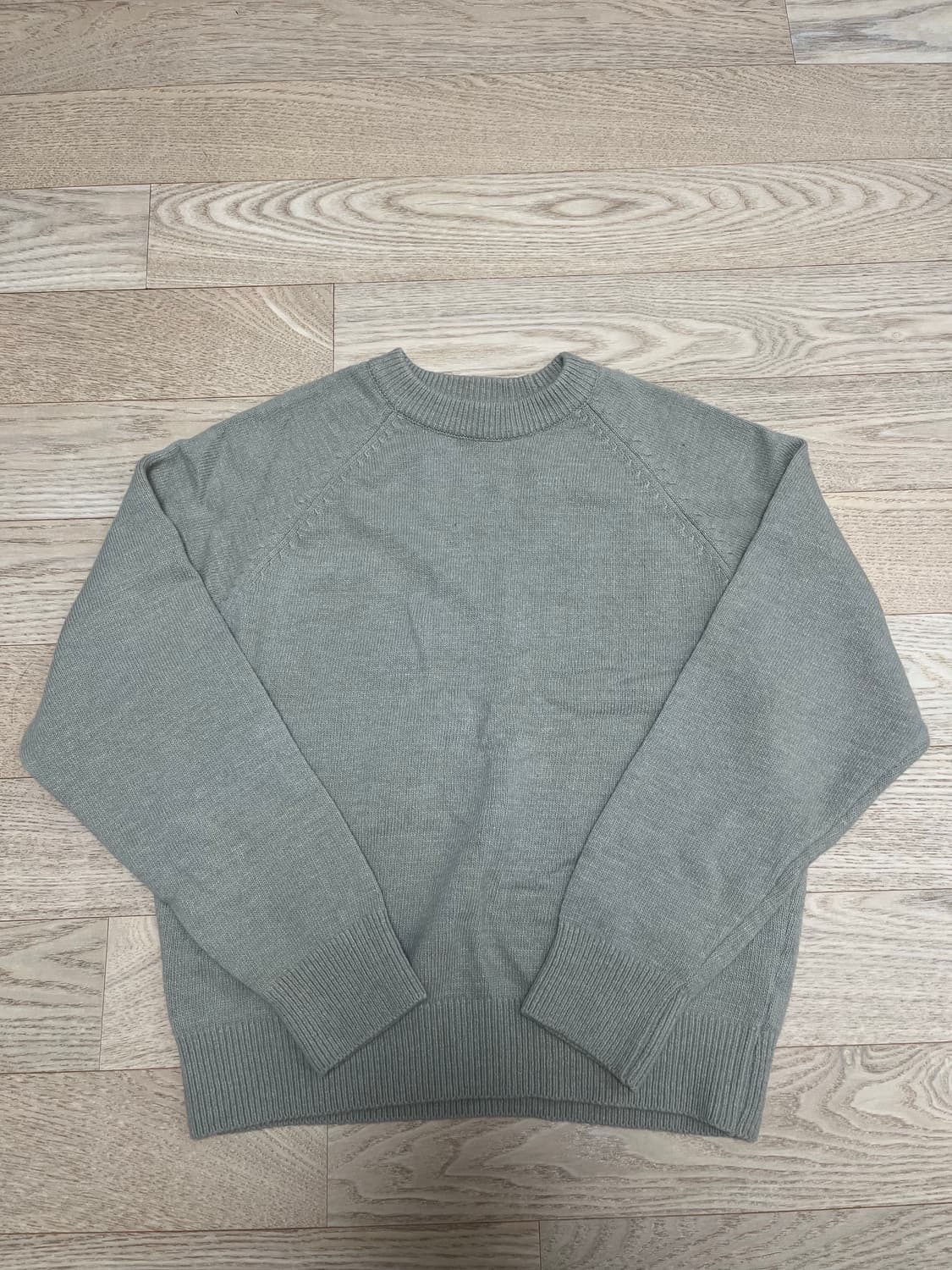 토마스모어 램스울 라운드 니트 라이트그레이 S 상품이미지8