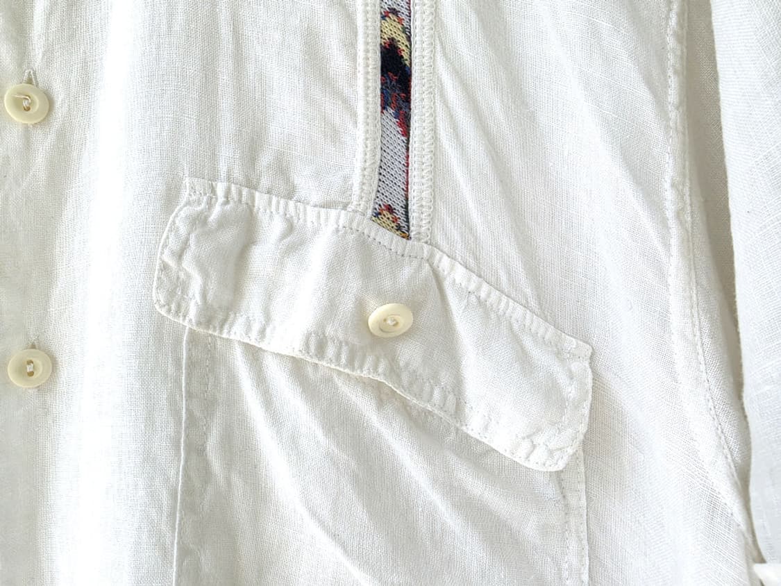 80-90s 이탈리아발 빈티지 린넨 셔츠(made in italy) 상품이미지4