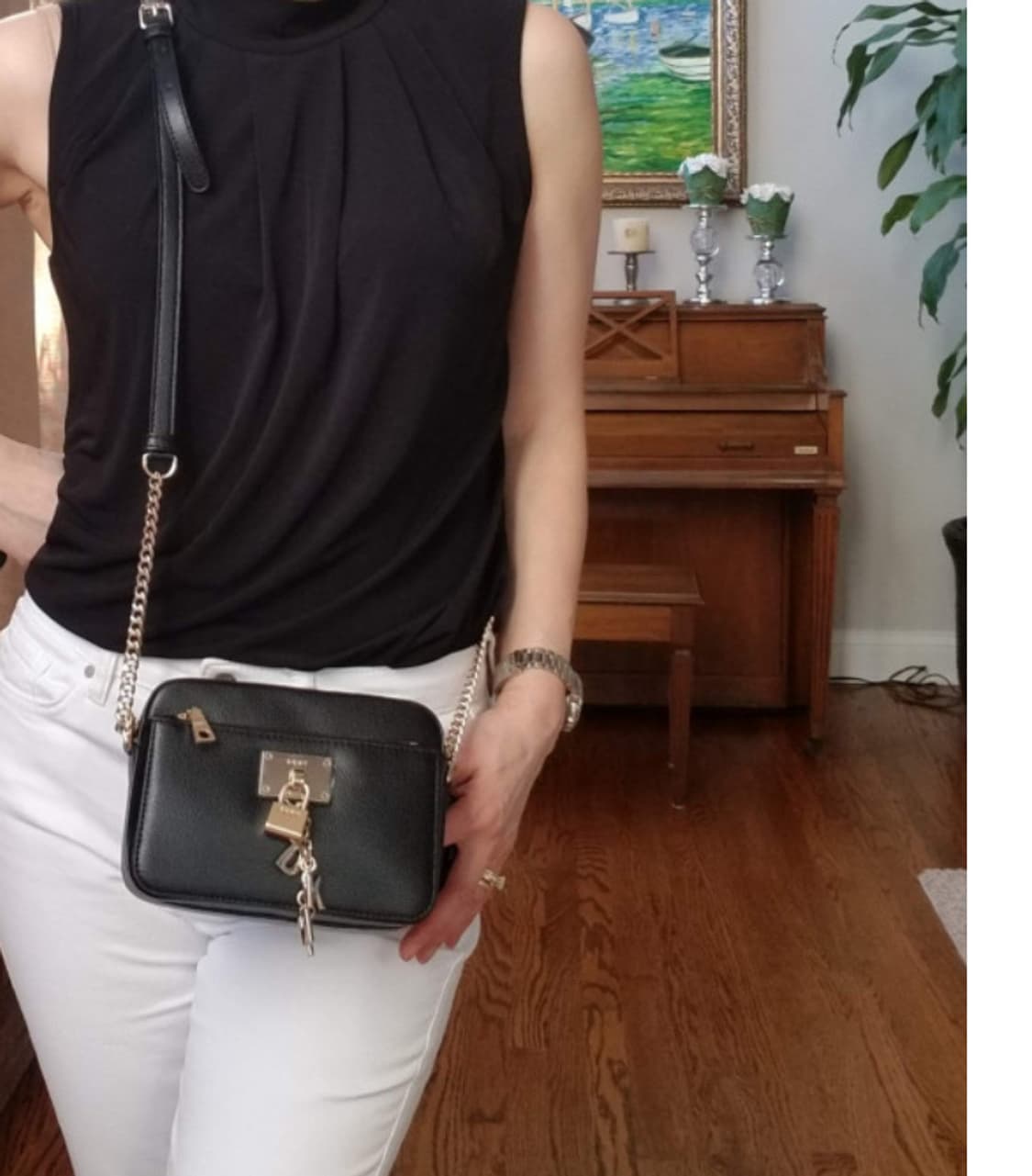 DKNY 엘리사 탑 지퍼 더블 크로스백 상품이미지8