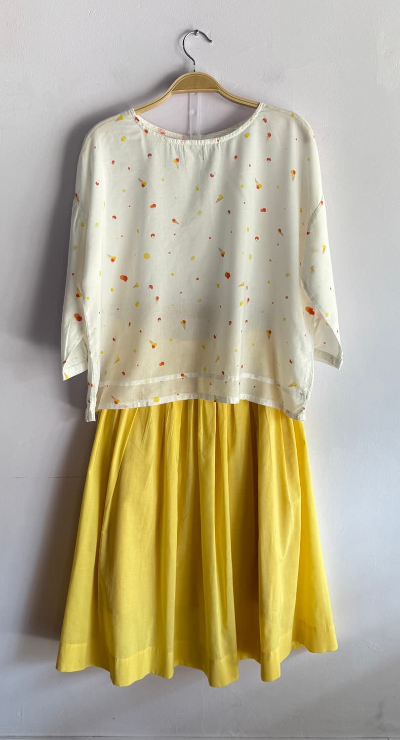 made in japan 병아리 면스커트 여름스커트  상품이미지4