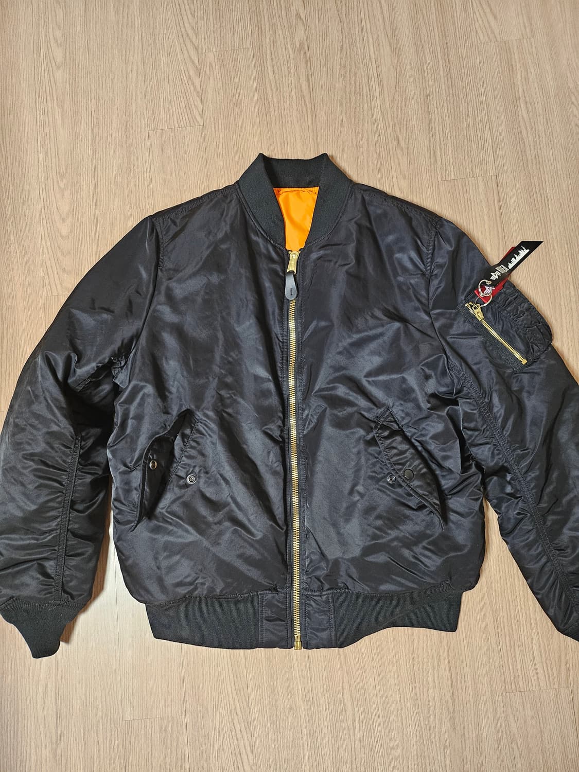 알파인더스트리 ma-1 블랙 2XL 슬림핏 상품이미지1