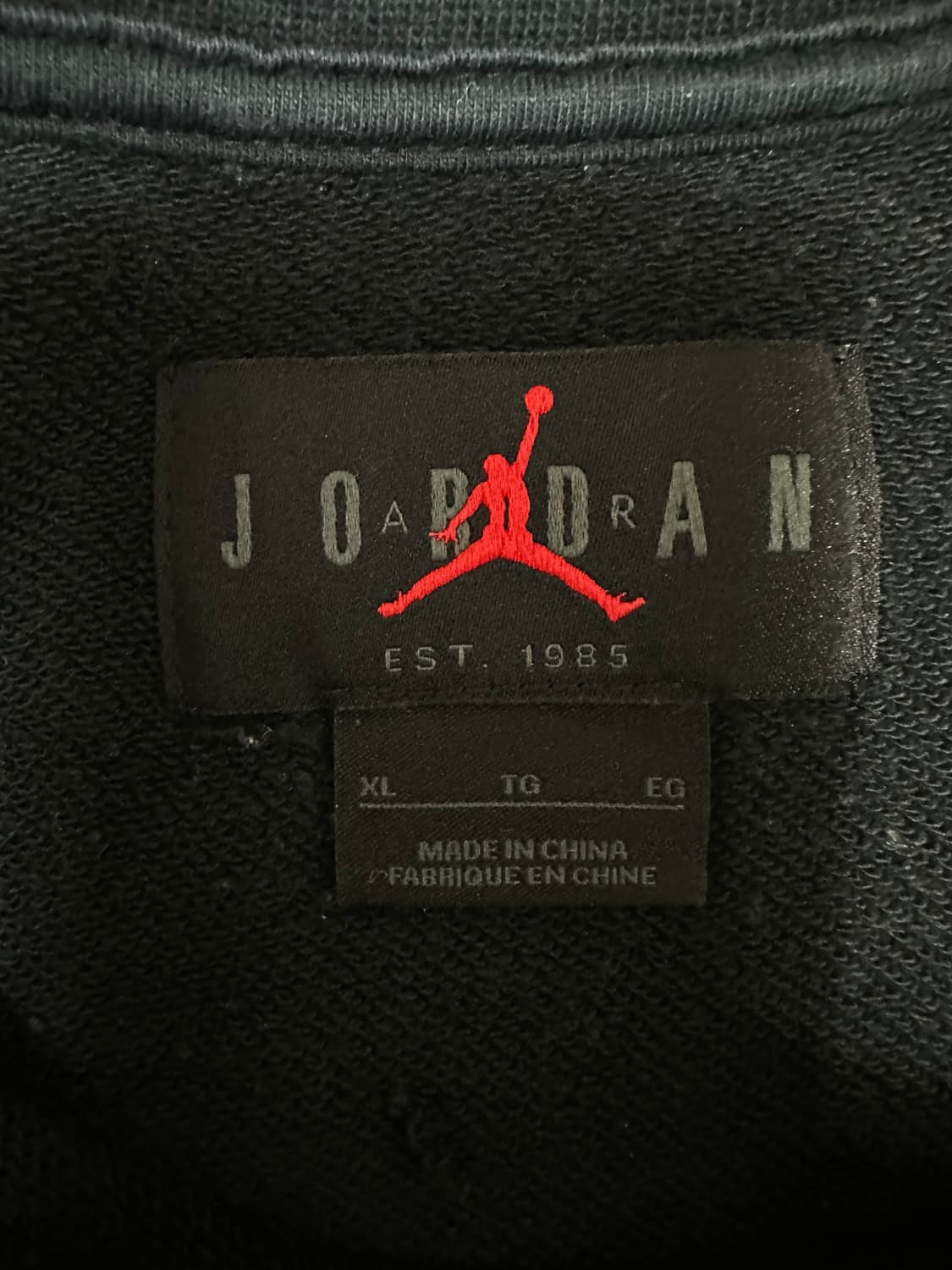 나이키 조던 점프맨 블랙 맨투맨 상품이미지5