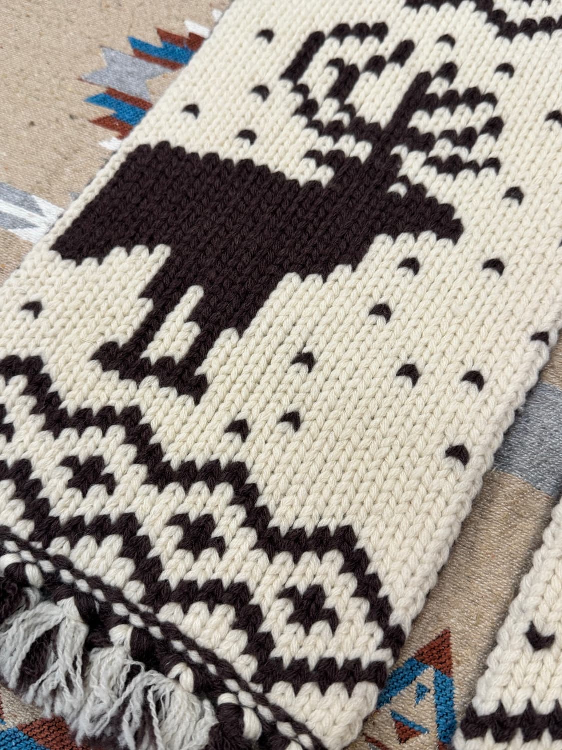 [OS] 빔즈 플러스 노르딕 패턴 자카드 머플러 상품이미지6