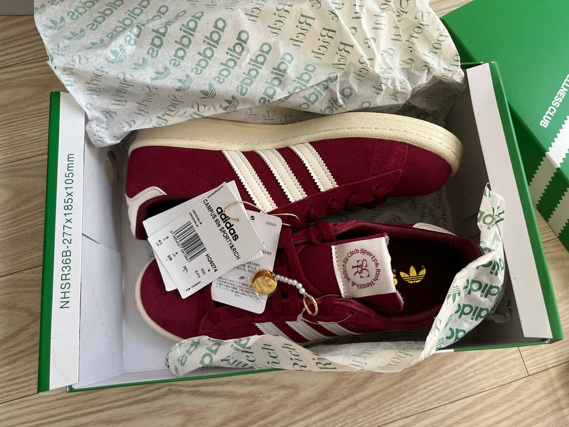 아이다스 스포티앤리치 콜라보 캠퍼스 225cm 새상품 HQ6074 상품이미지1