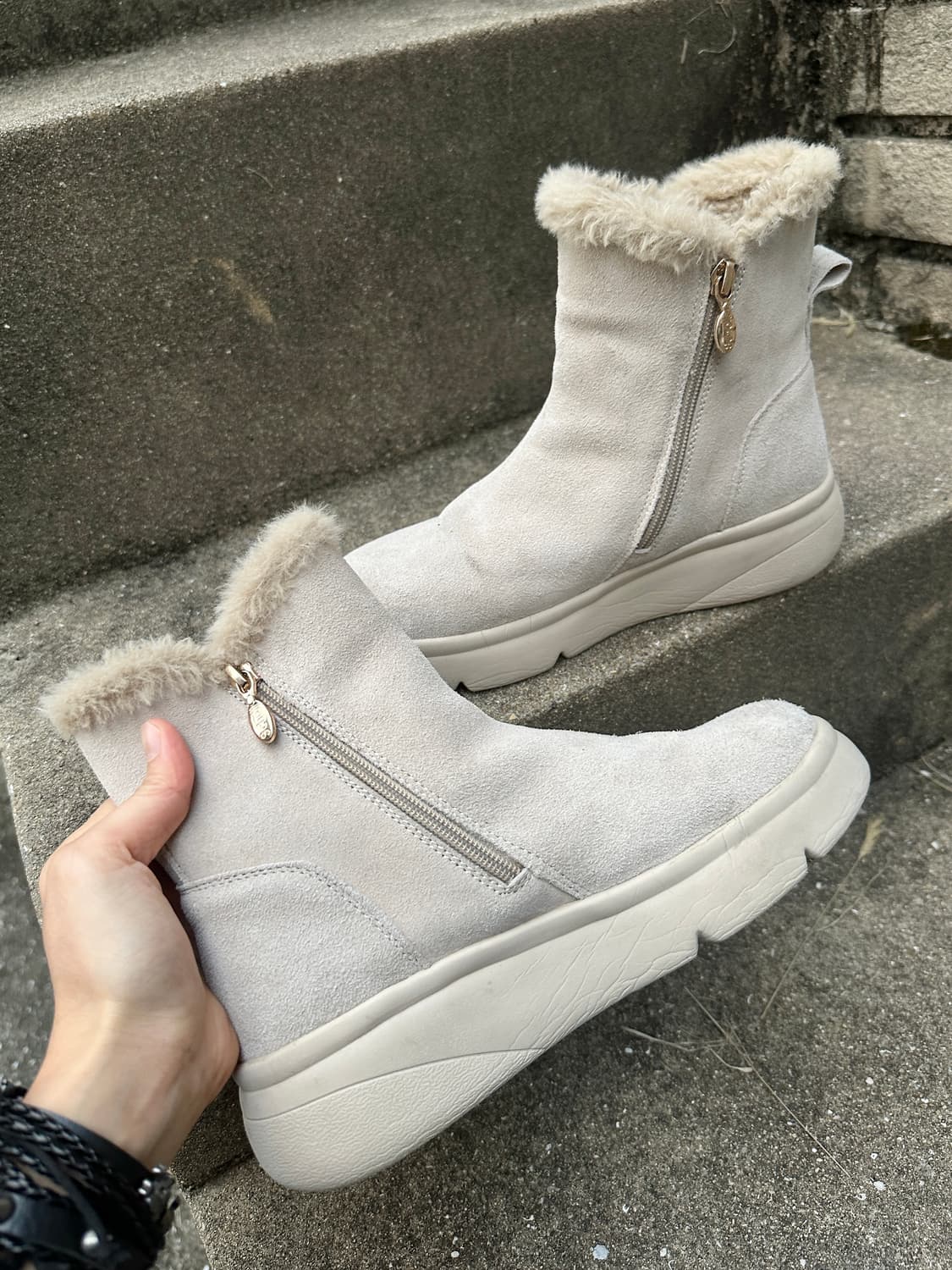 Scholl fur boots 상품이미지4