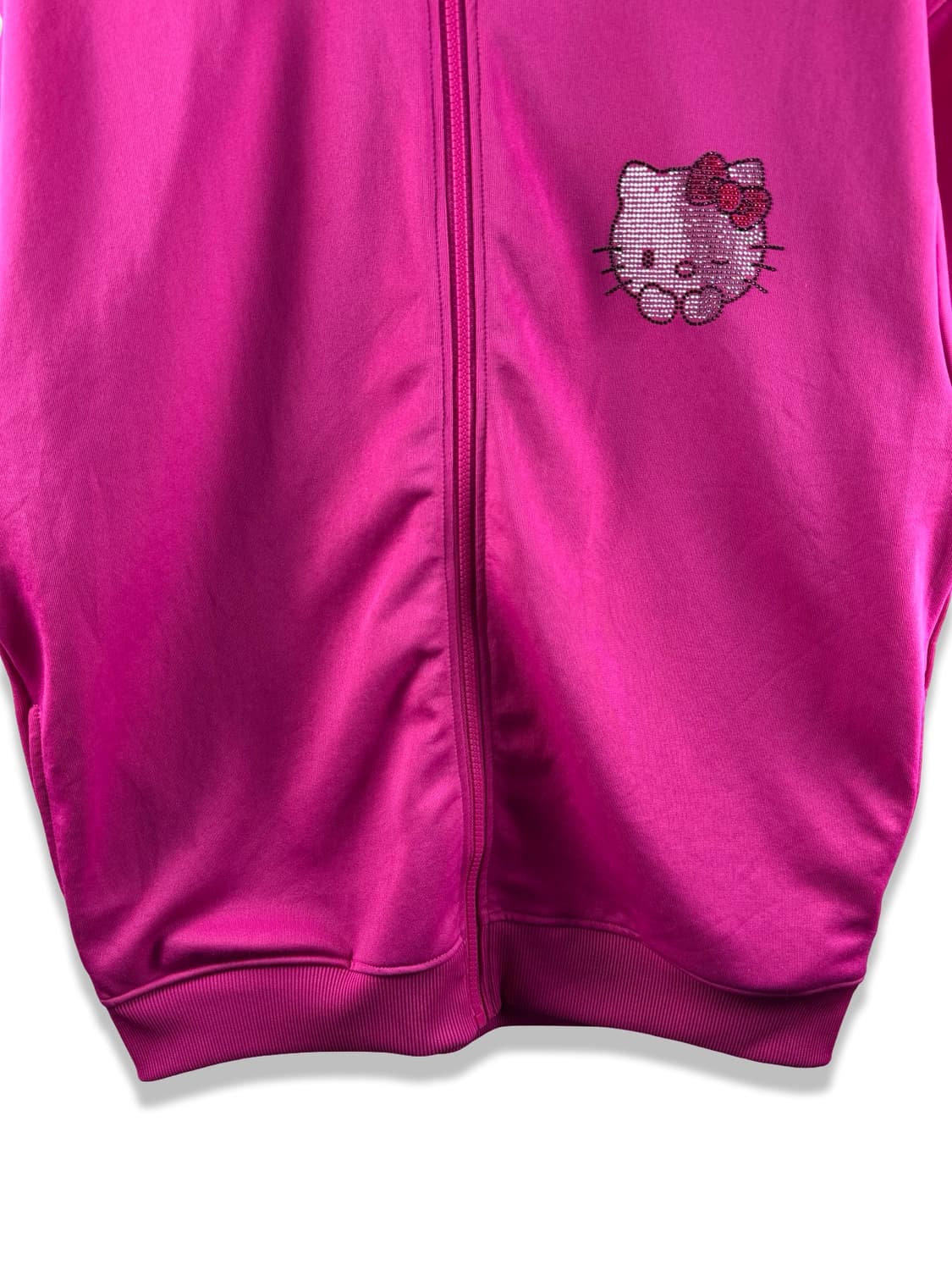 헬로키티 50주년 레오파드 큐빅 핑크반팔져지2195 상품이미지4