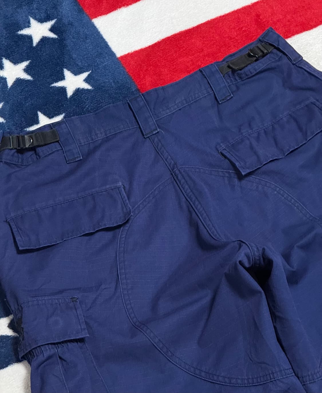 미군 ODU 립스탑 네이비 카고팬츠 밀리터리 더블니 팬츠 빈티지 상품이미지6