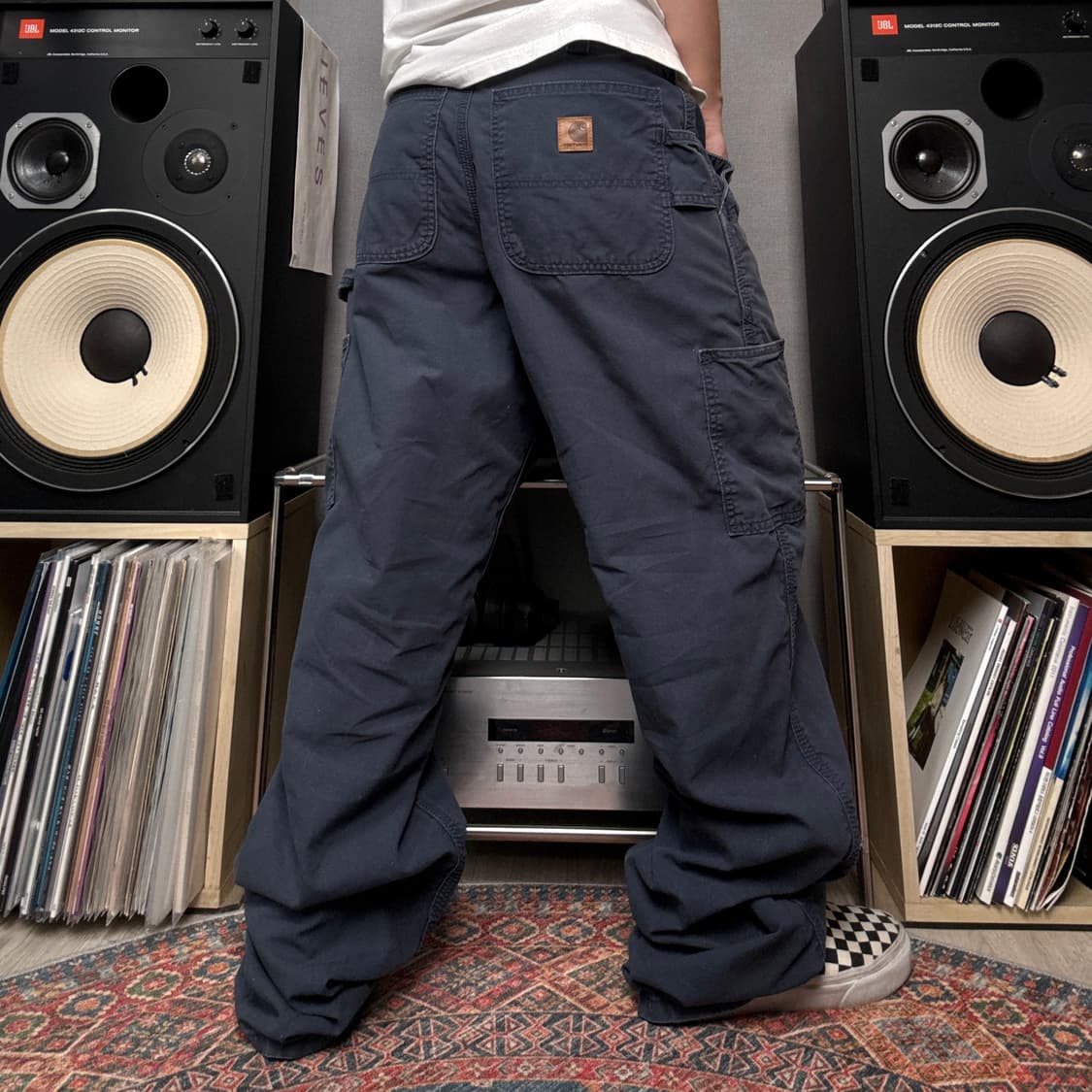 칼하트 가죽탭 카펜터팬츠 상품이미지1