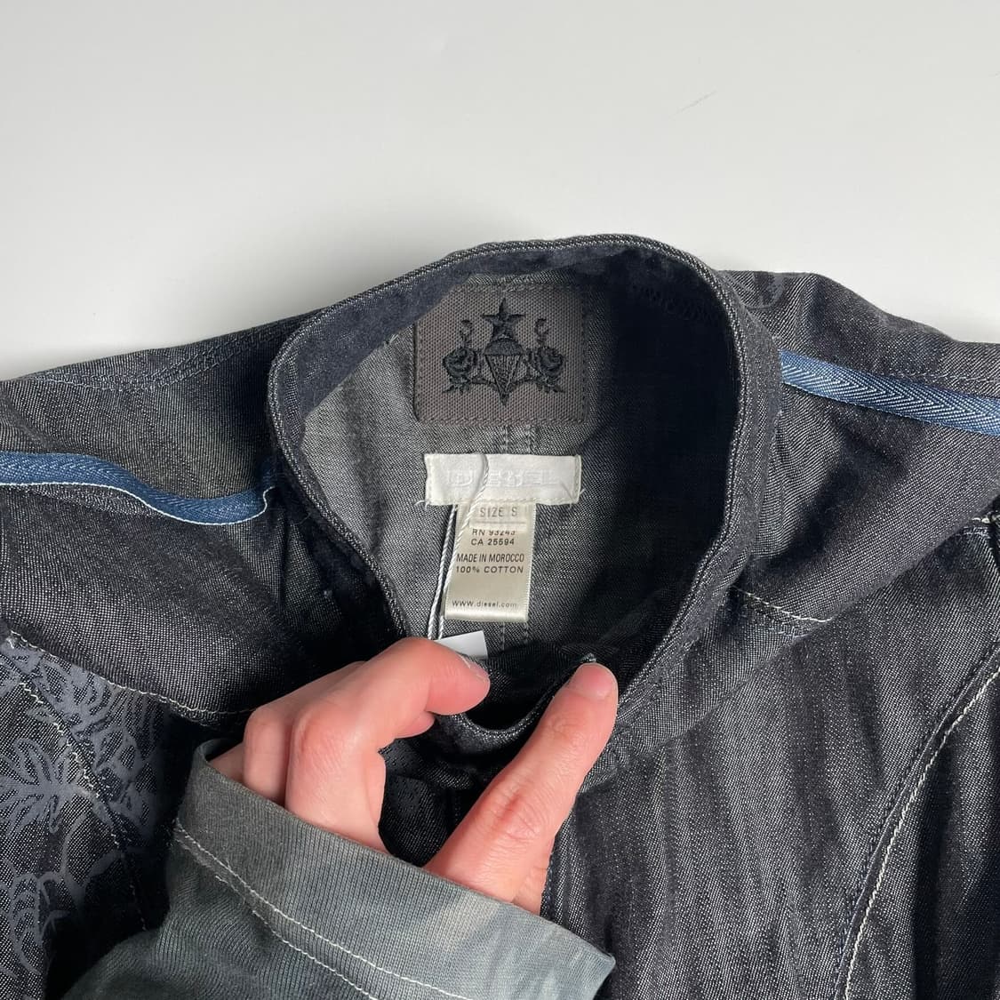 Diesel 플라워 프린팅 스티치 데님 자켓 상품이미지10