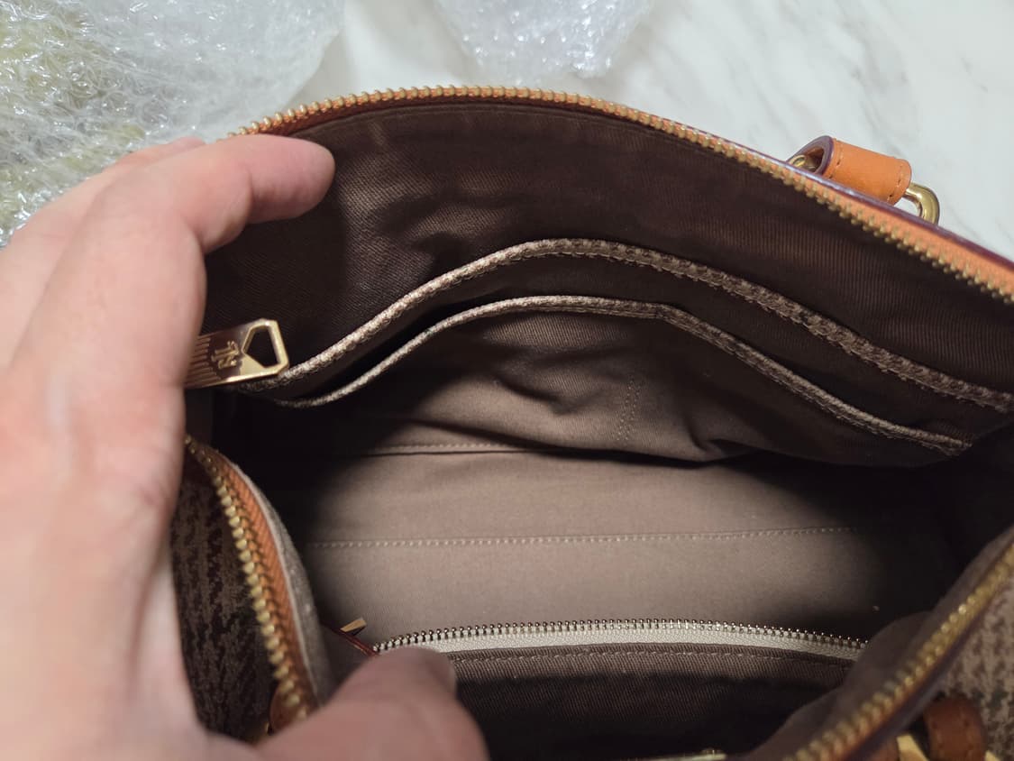 랄프로렌 가죽 캔버스 토트백 상품이미지8