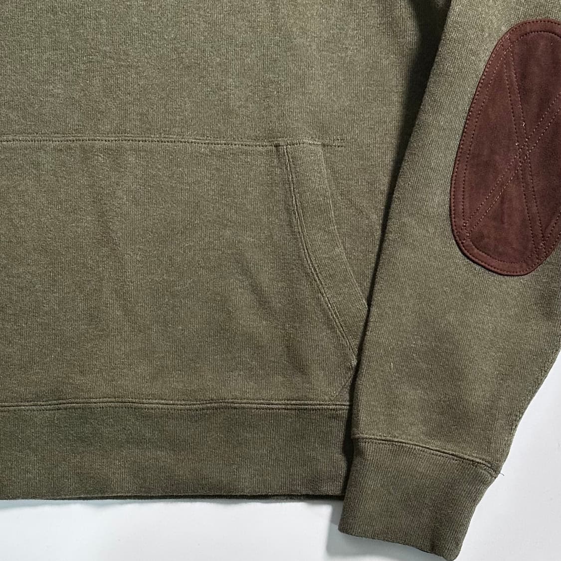 폴로 랄프로렌 엘보패치 카키 후드티 상품이미지3