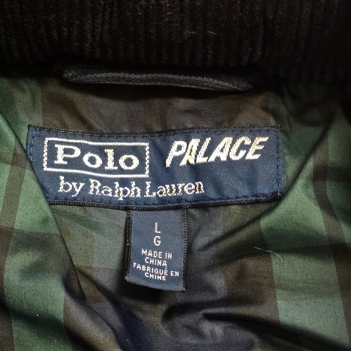 (L) 폴로 팔라스 코듀로이 패딩 네이비 상품이미지5