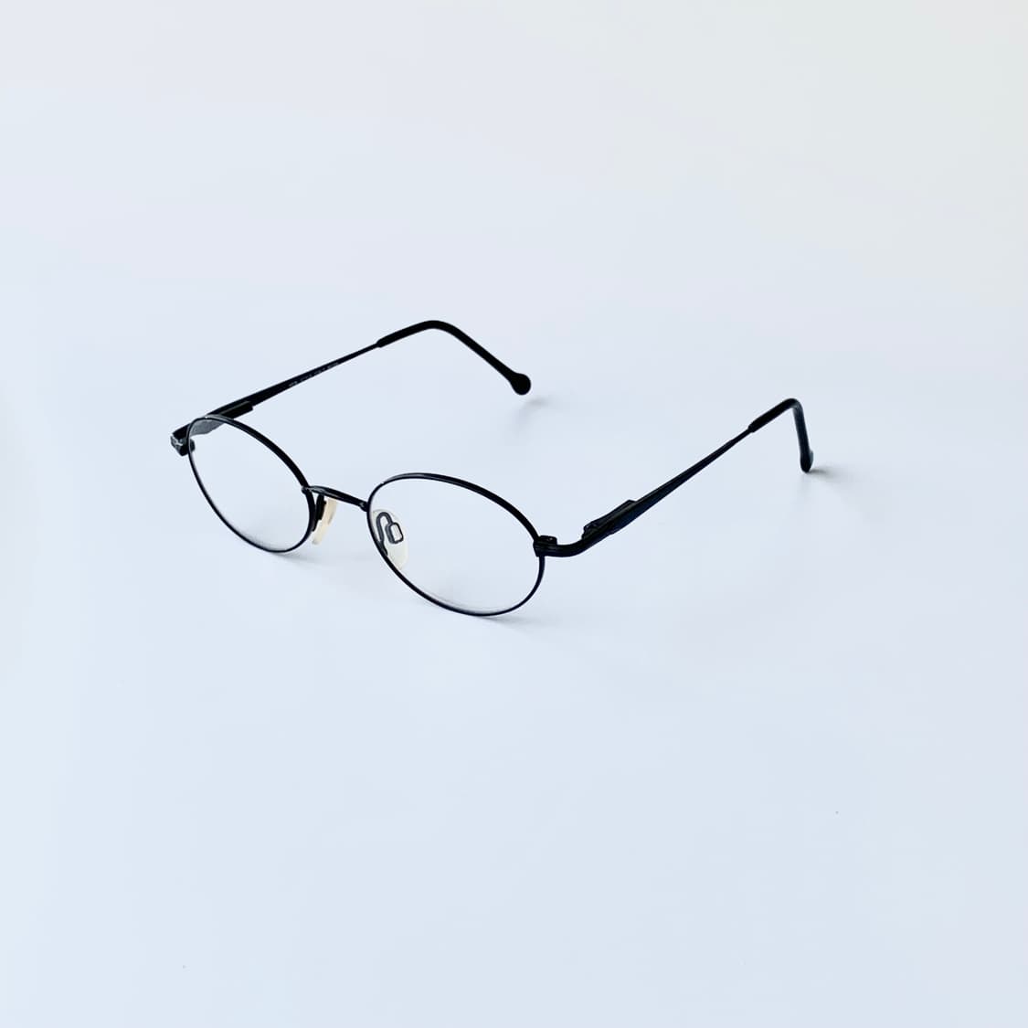 815 빈티지안경 데드스탁 픽키 클래식 블랙 오벌 메탈 안경테 상품이미지3