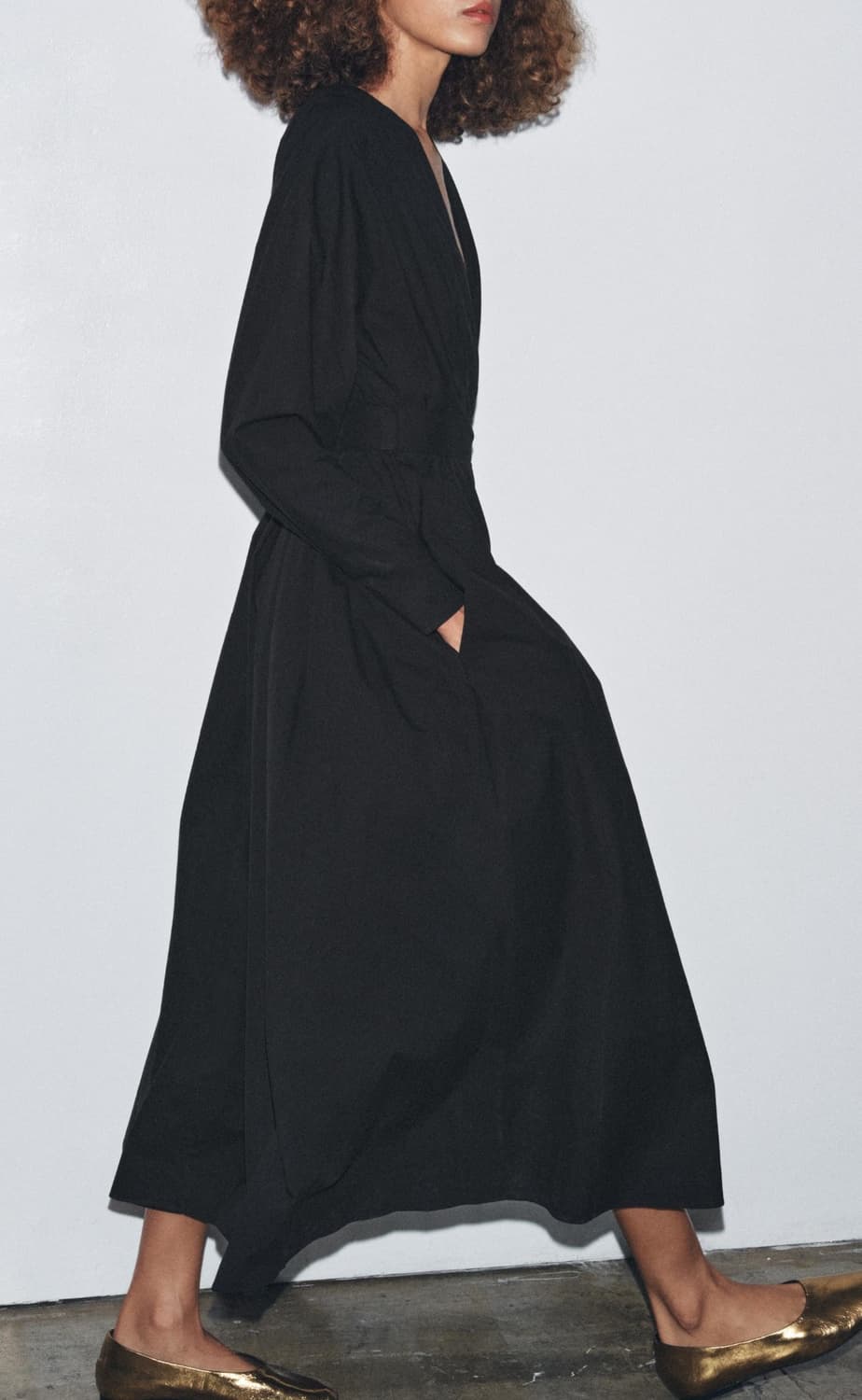 자라 플리츠 롱 원피스(정가129900) 상품이미지3