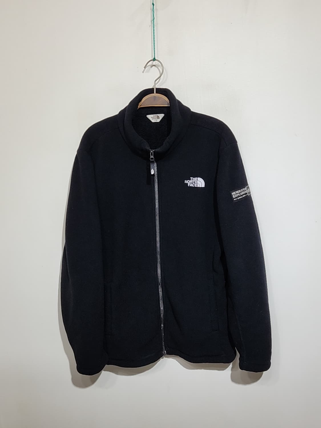 (L) 노스페이스 플리스 점퍼 블랙 안감털 후리스 자켓  상품이미지1