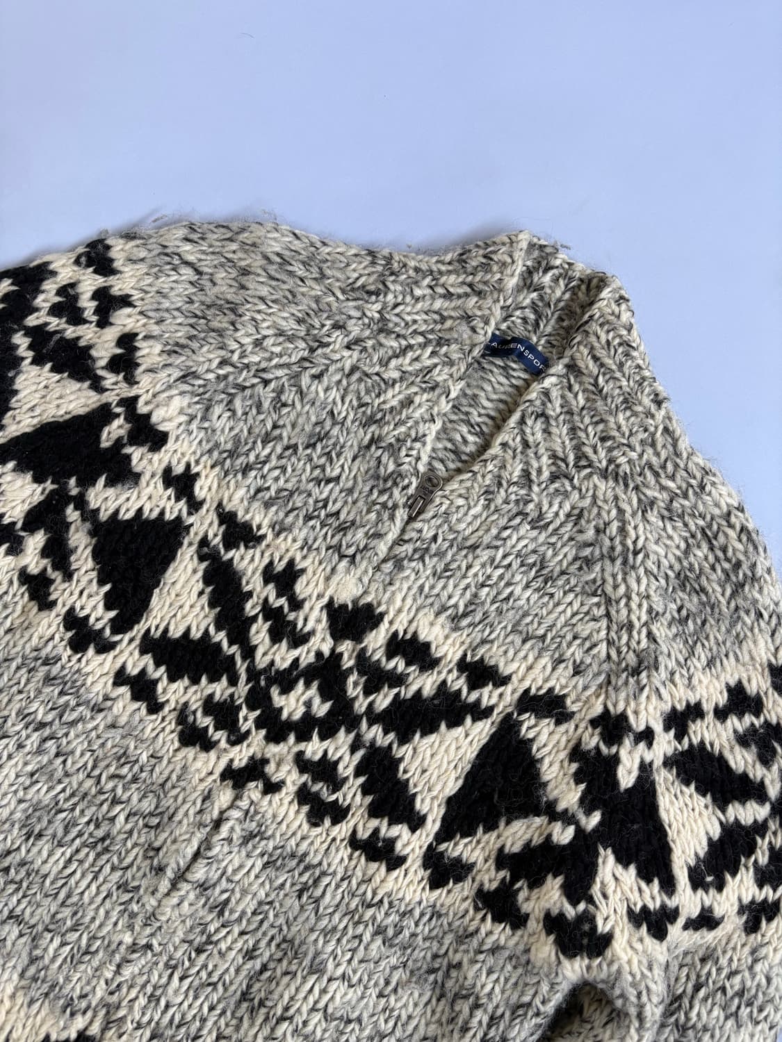 폴로 랄프로렌 빈티지 니트 집업 상품이미지1