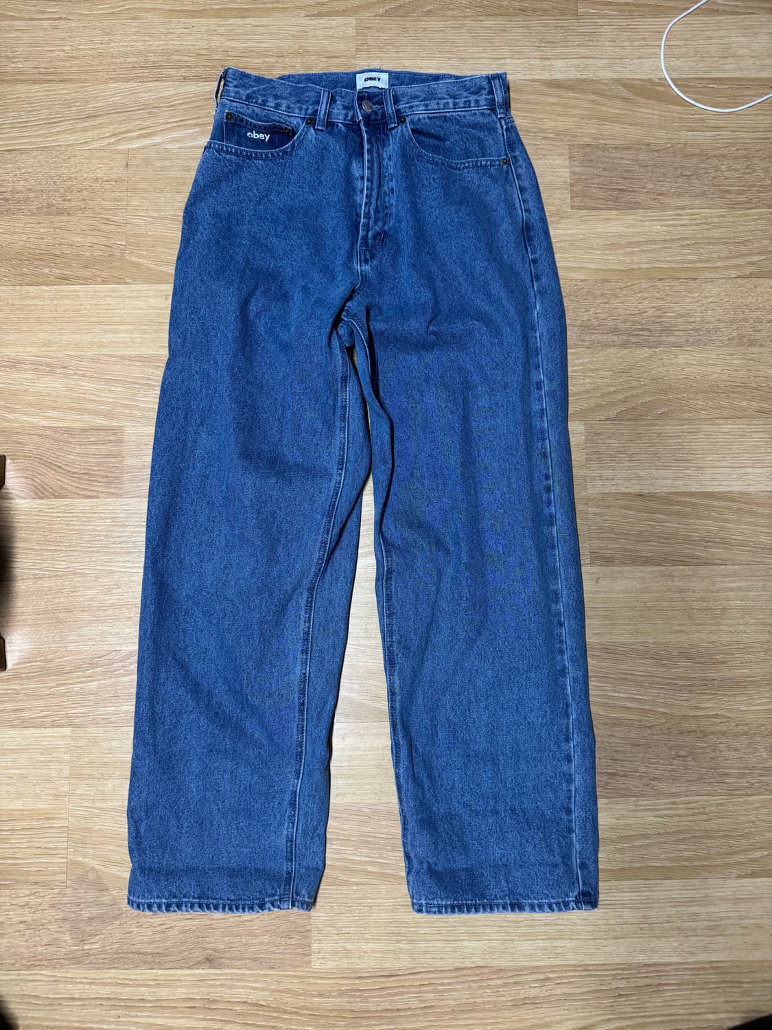 오베이 빅위그 베기 데님 라이트 인디고 상품이미지1