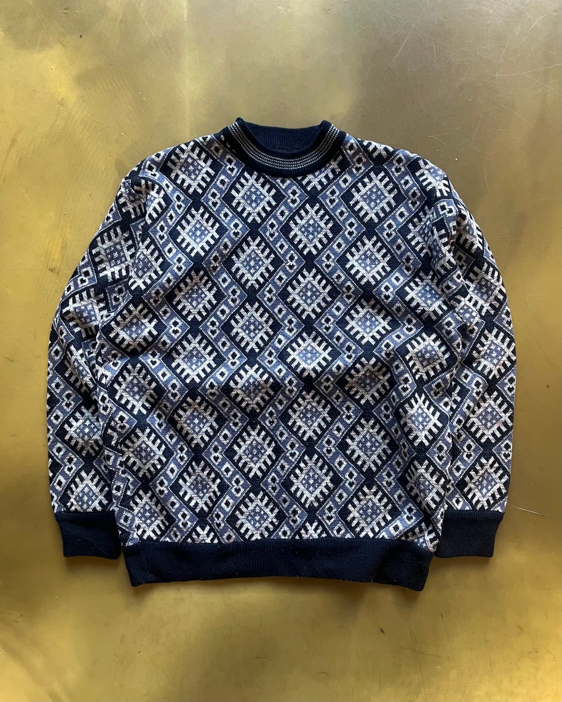 -90s Jpn Antic Pattern Old Knit Sweater 상품이미지3