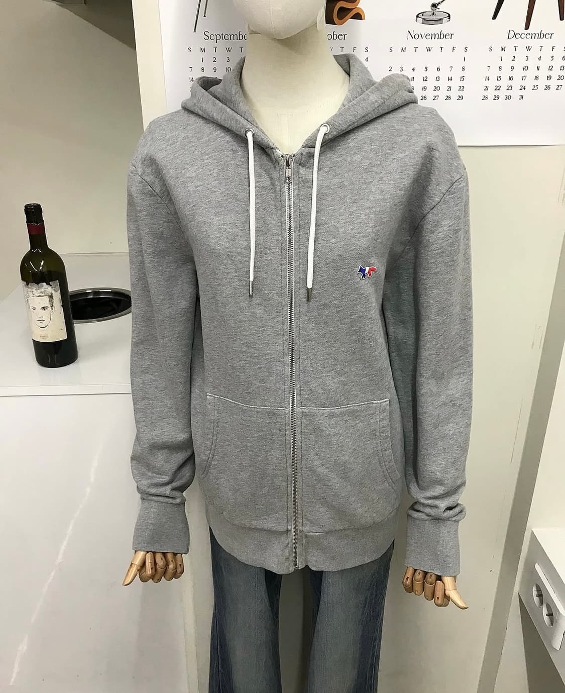 메종키츠네 폭스 후드 집업 상품이미지6