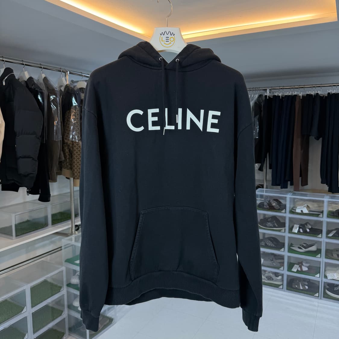 [리오브전포점] 셀린느 코튼 플리스 루즈 후드 상품이미지1