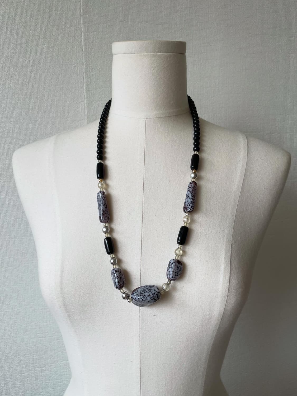 Oriental Natural Purple Stone Necklace 상품이미지1