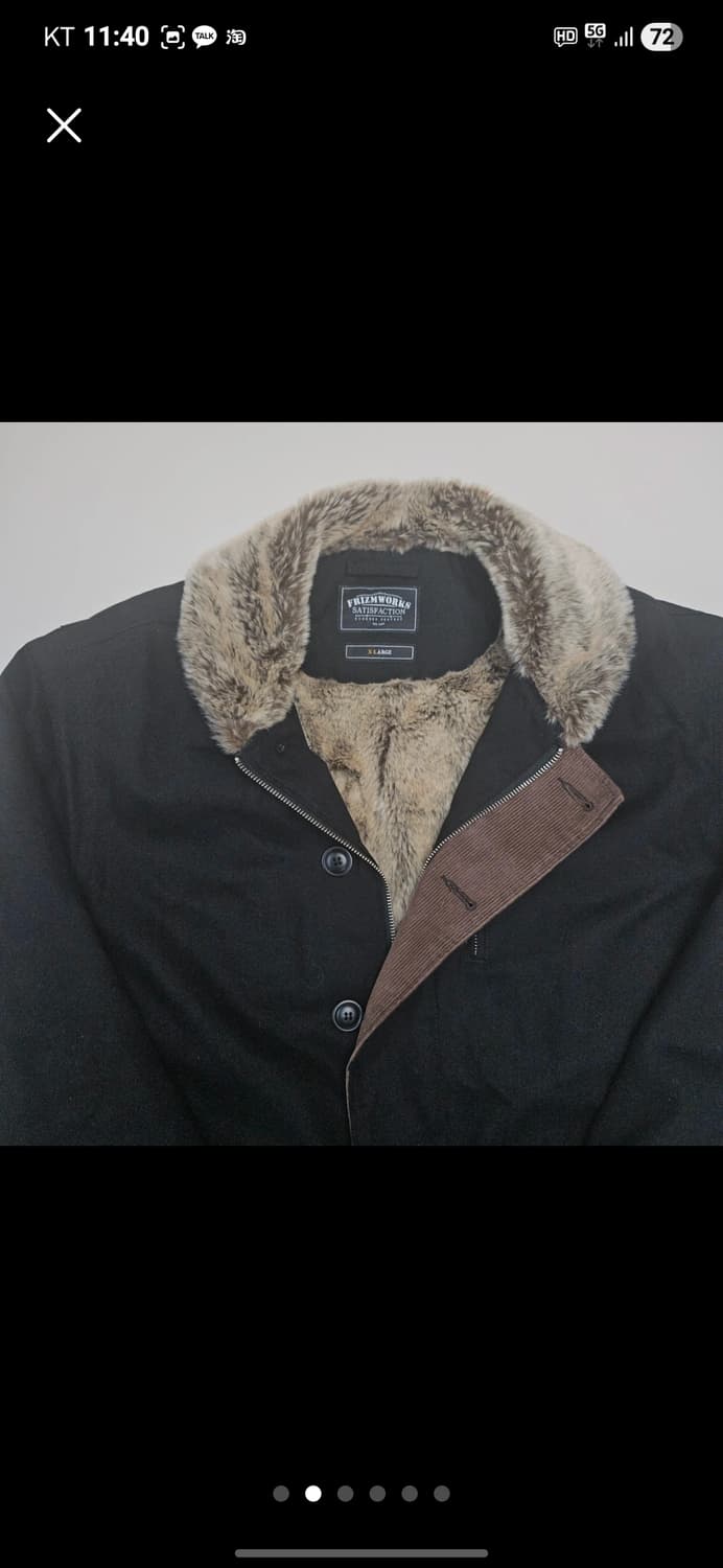 프리즘웍스 EDGAR N-1 덱 자켓 블랙 XL 상품이미지3