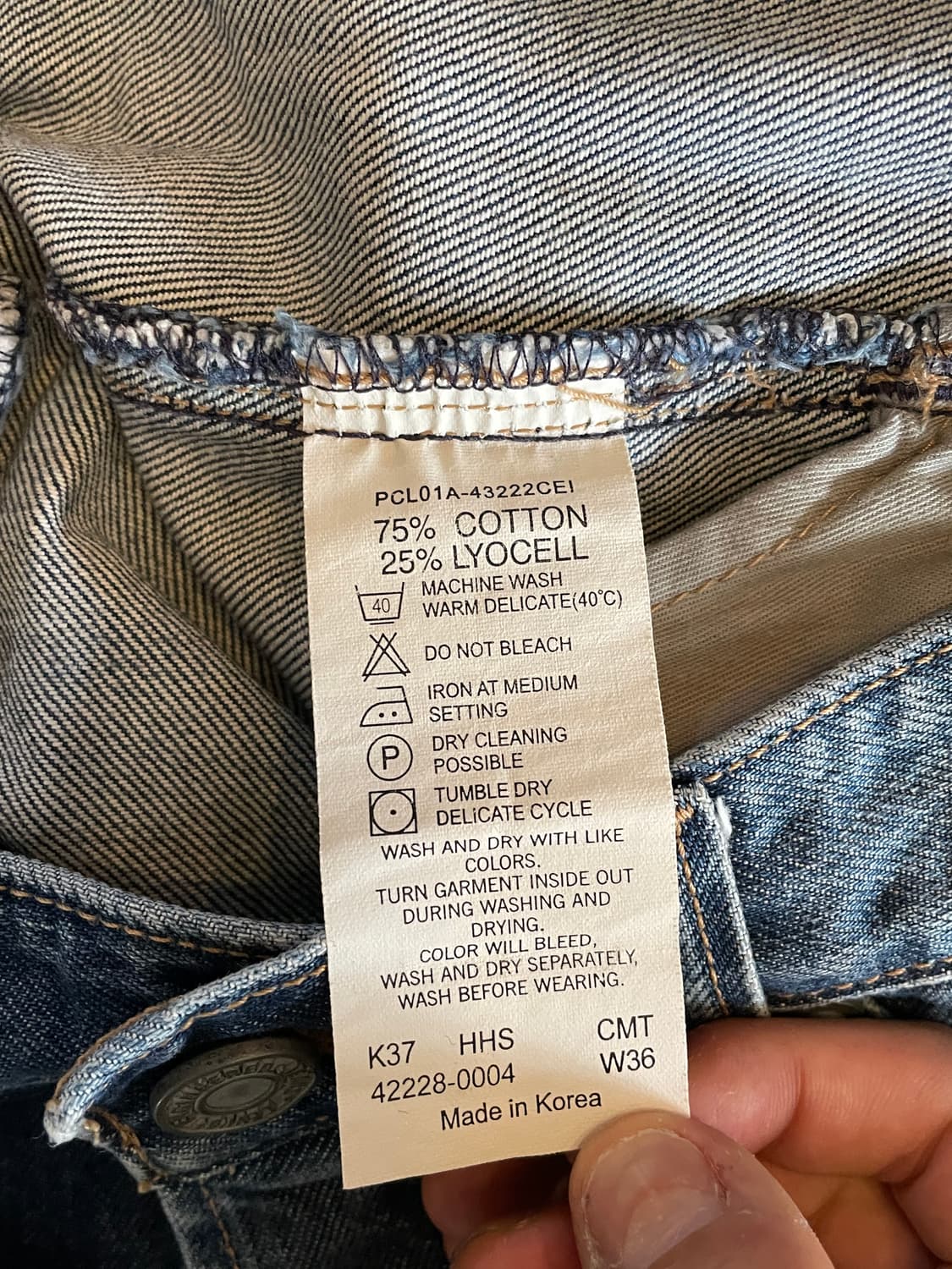 리바이스 엔지니어드 진스 1세대 7부 데님팬츠 바지 상품이미지3