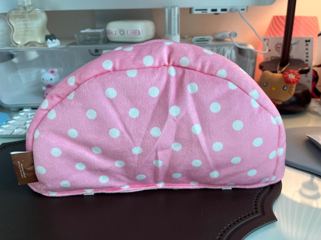 리락쿠마 핑크 땡땡이 티슈커버 상품이미지2