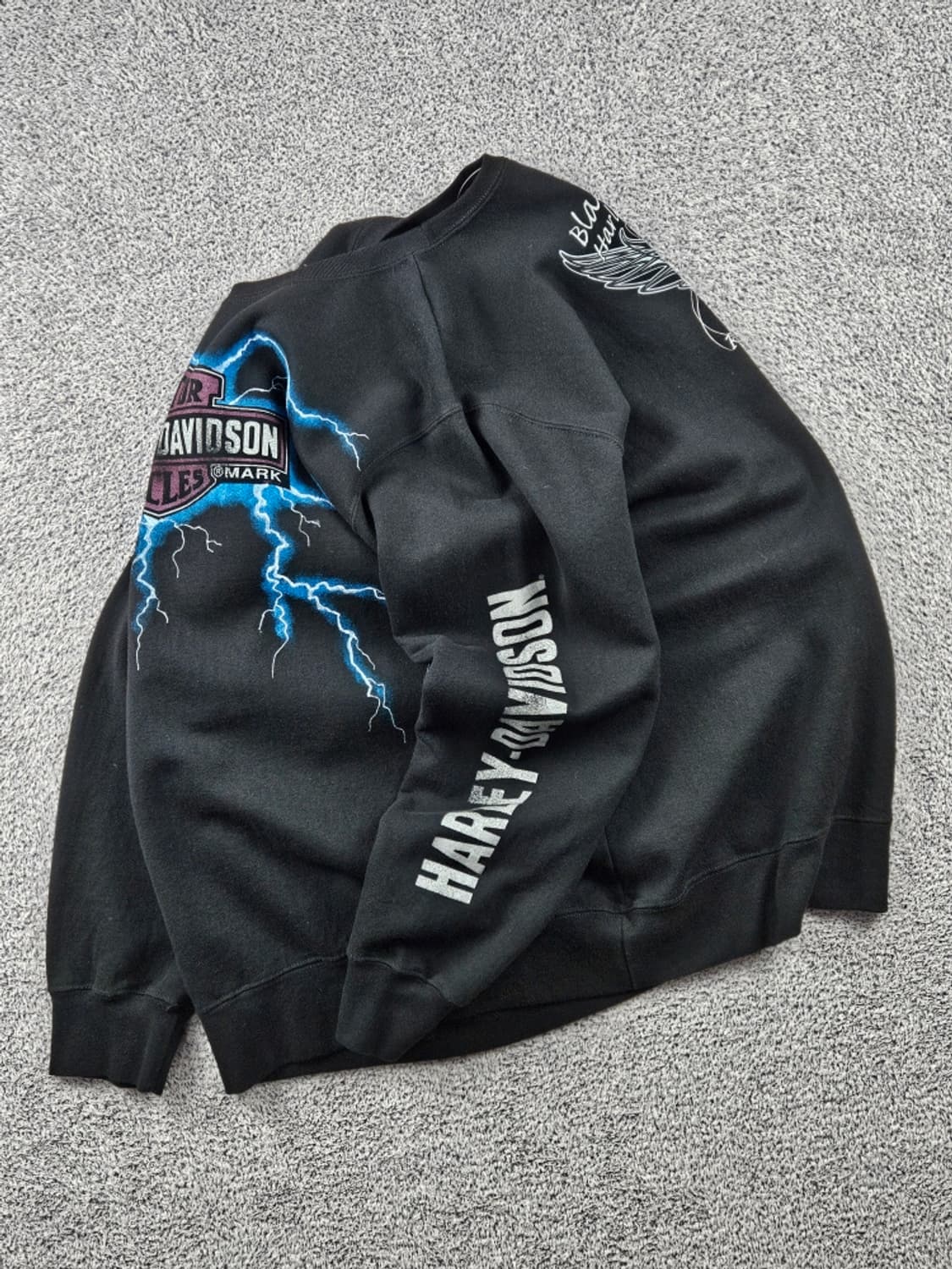 할리데이비슨 썬더 드로잉 커스텀 맨투맨 스웻 셔츠 (2XL) / 9294 상품이미지3