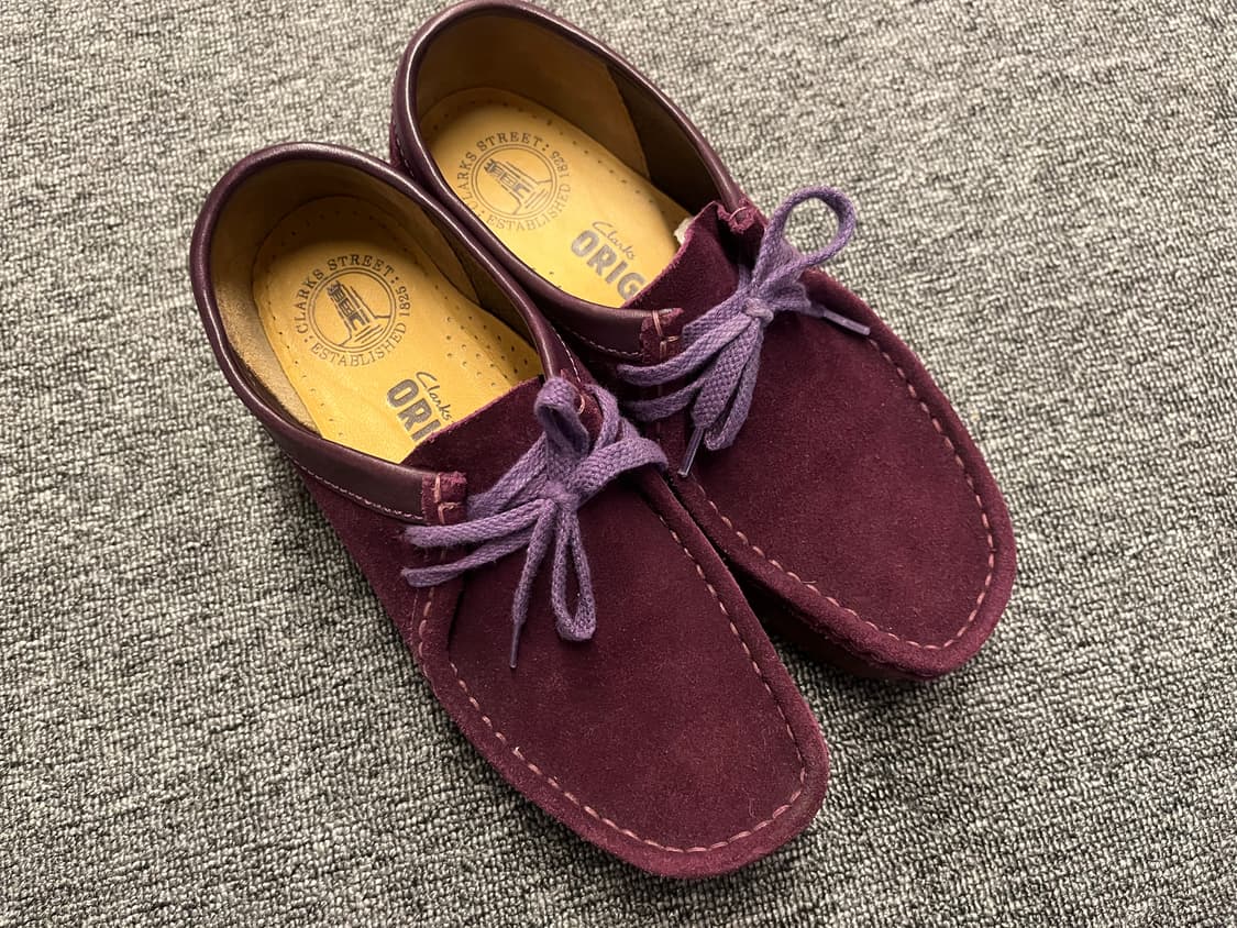 [240] 클락스 스웨이드 월라비 퍼플 레이스 UK5D  상품이미지3