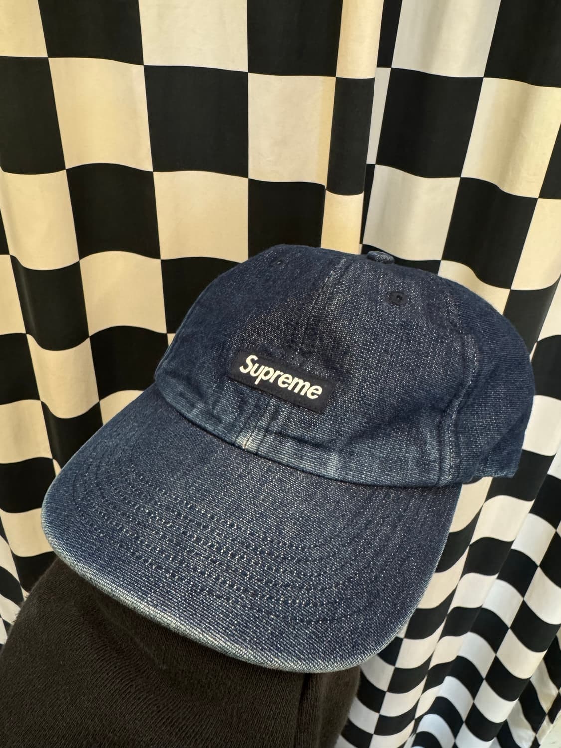 슈프림 코듀라 스몰 박스로고 데님 캡 처분  상품이미지1