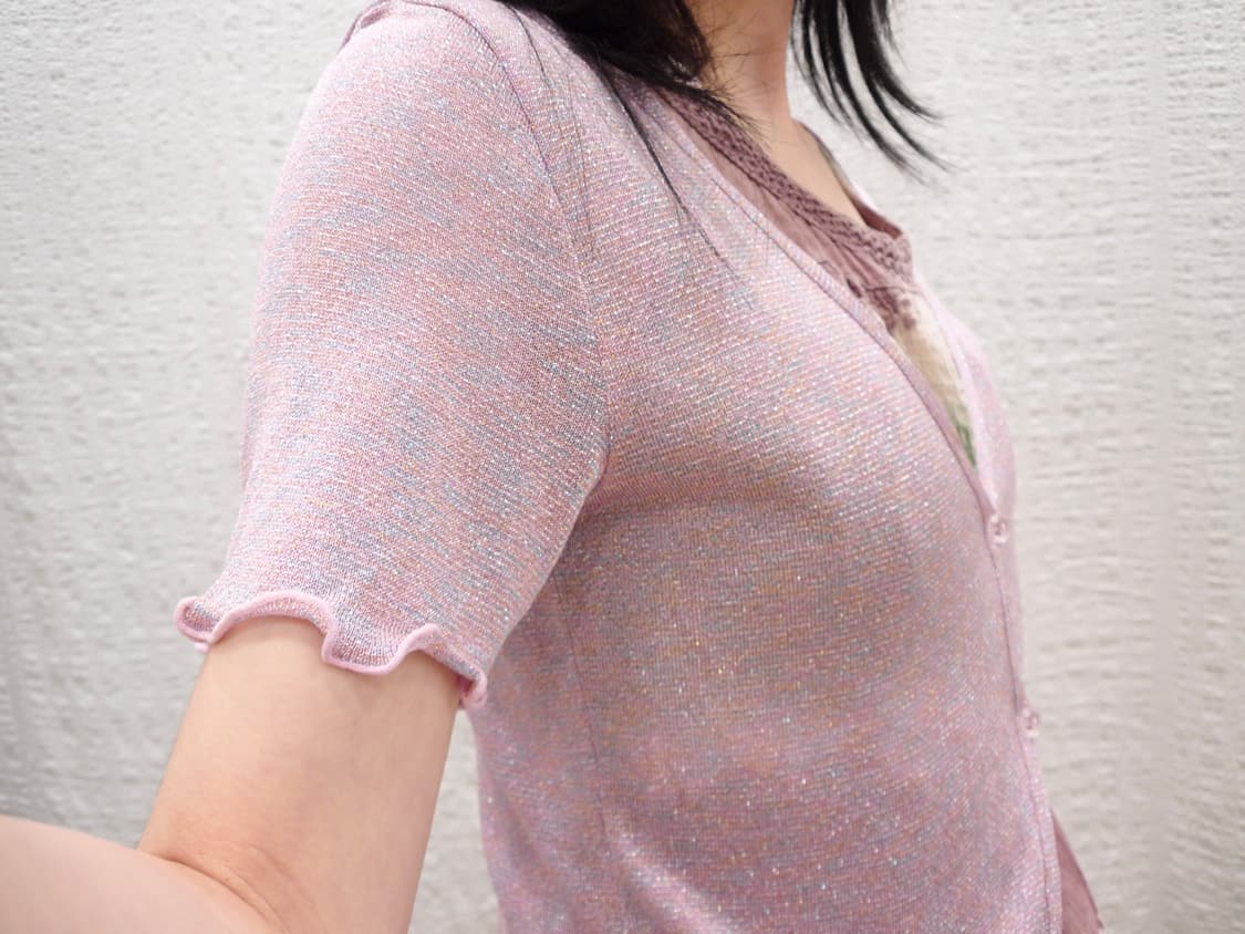 pink glitter summer cardigan 상품이미지1