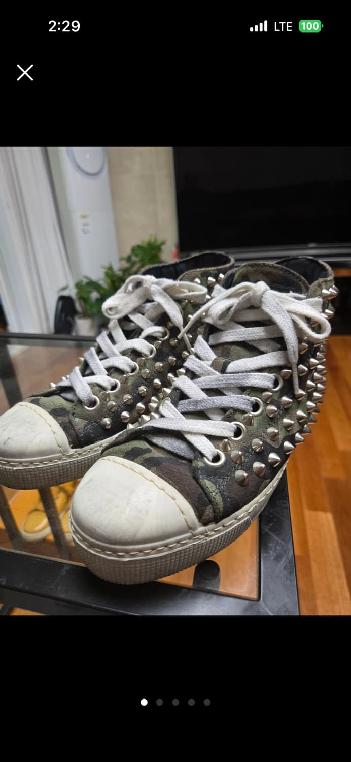 지엔치 카모 스터드 하이탑 스니커즈  230 상품이미지2