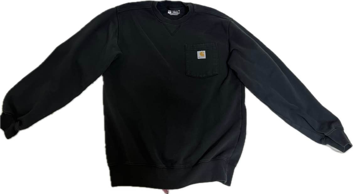 칼하트 블랙 맨투맨 루즈핏 S 상품이미지1