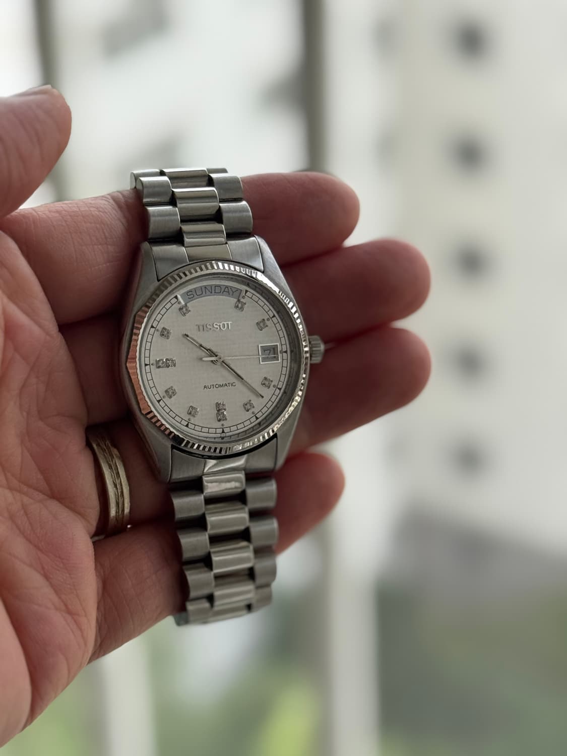 1970-80s 빈티지 티쏘 Tissot 데이데이트 희귀 상품이미지4