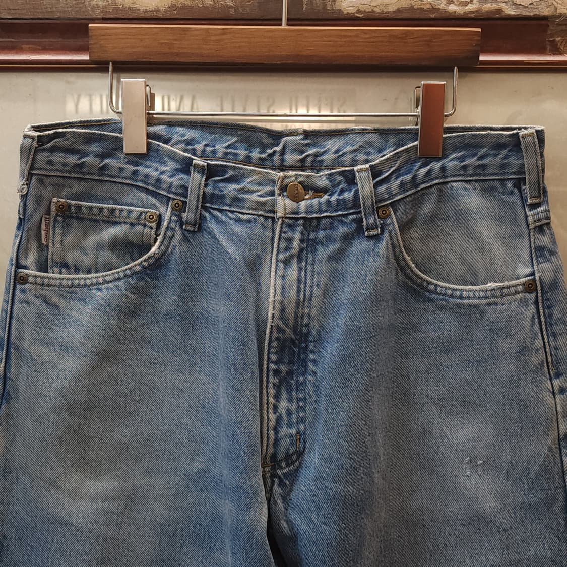 칼하트 데님팬츠 트레디셔널 워크 데님 팬츠 연청 34x30 상품이미지3