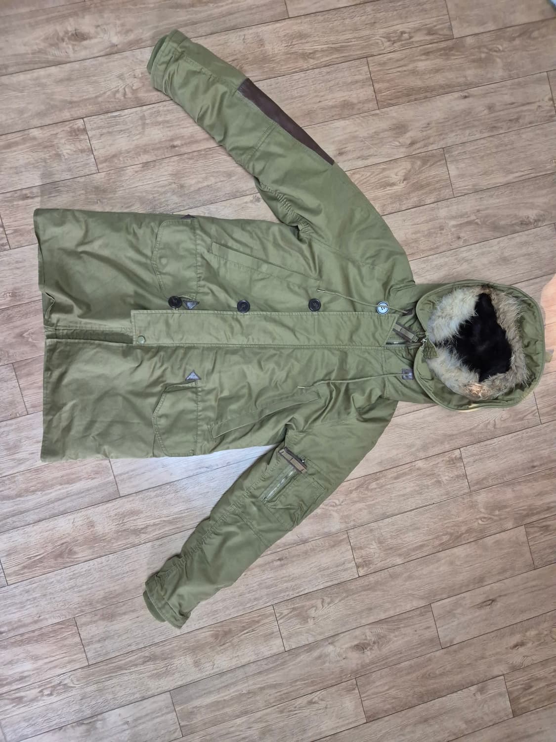 카이아크만 토끼털 모피 야상 상품이미지1