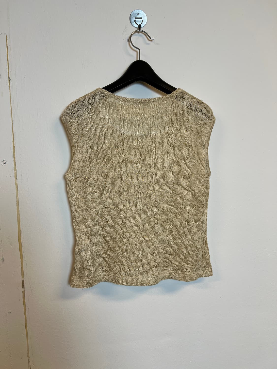 T088 HANAE MORI 스펭글디테일 민소매 SIZE 38 상품이미지2