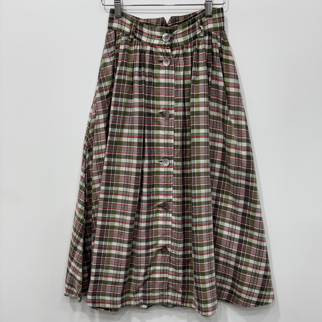 Japanese vintage BATSU 모리걸 패턴 플레어 스커트 상품이미지2