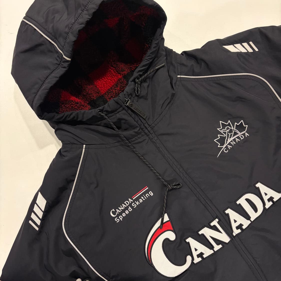 [110] 데상트 캐나다 스쿼드 스케이팅 후드 패딩 점퍼 B573 상품이미지3
