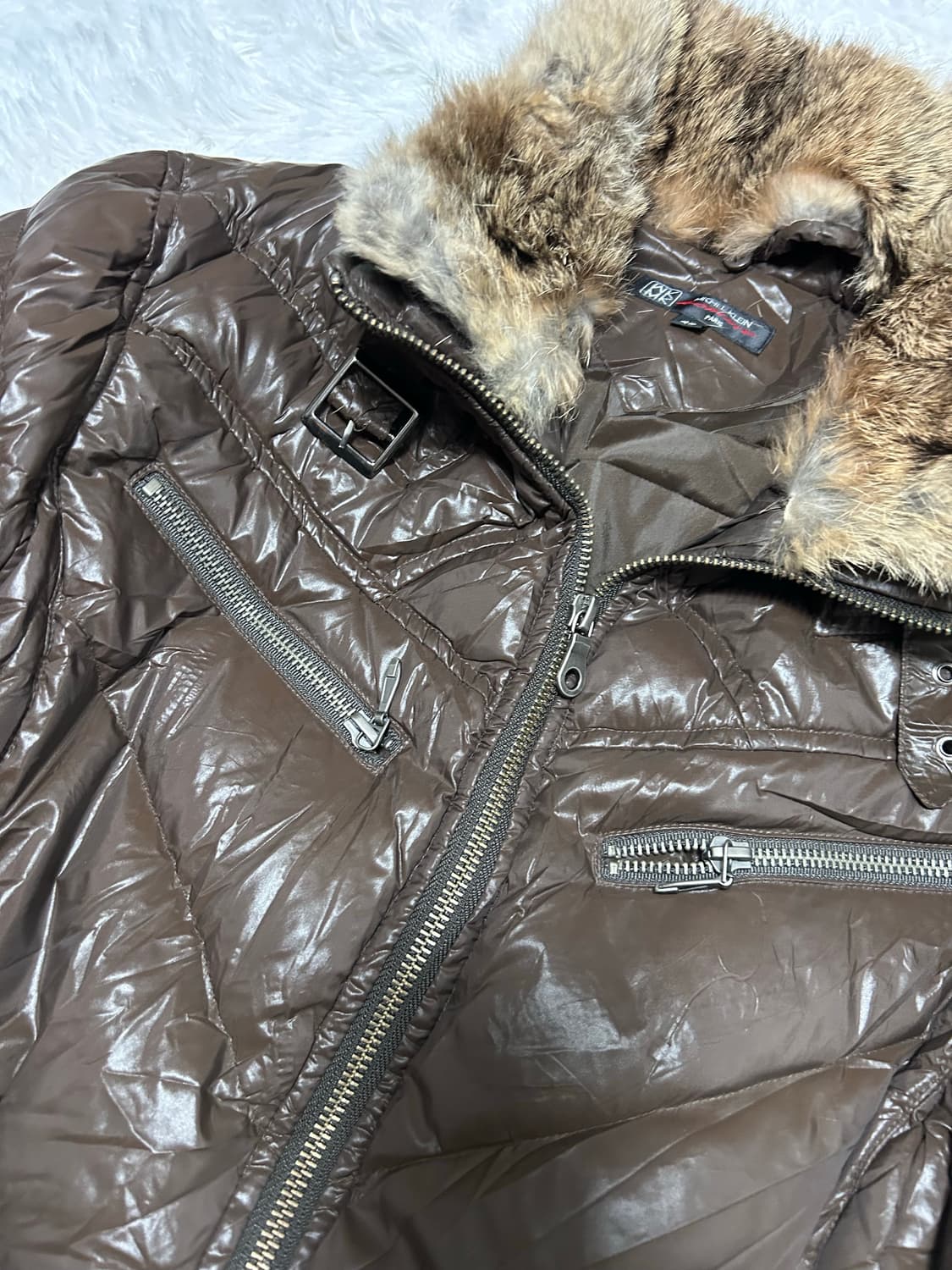 y2k 00s fur down jacket 상품이미지2