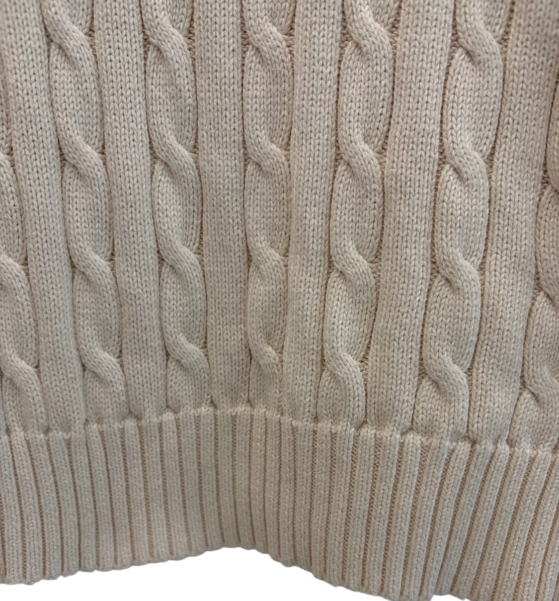 폴로 우먼스 케이블니트 (M) 상품이미지5