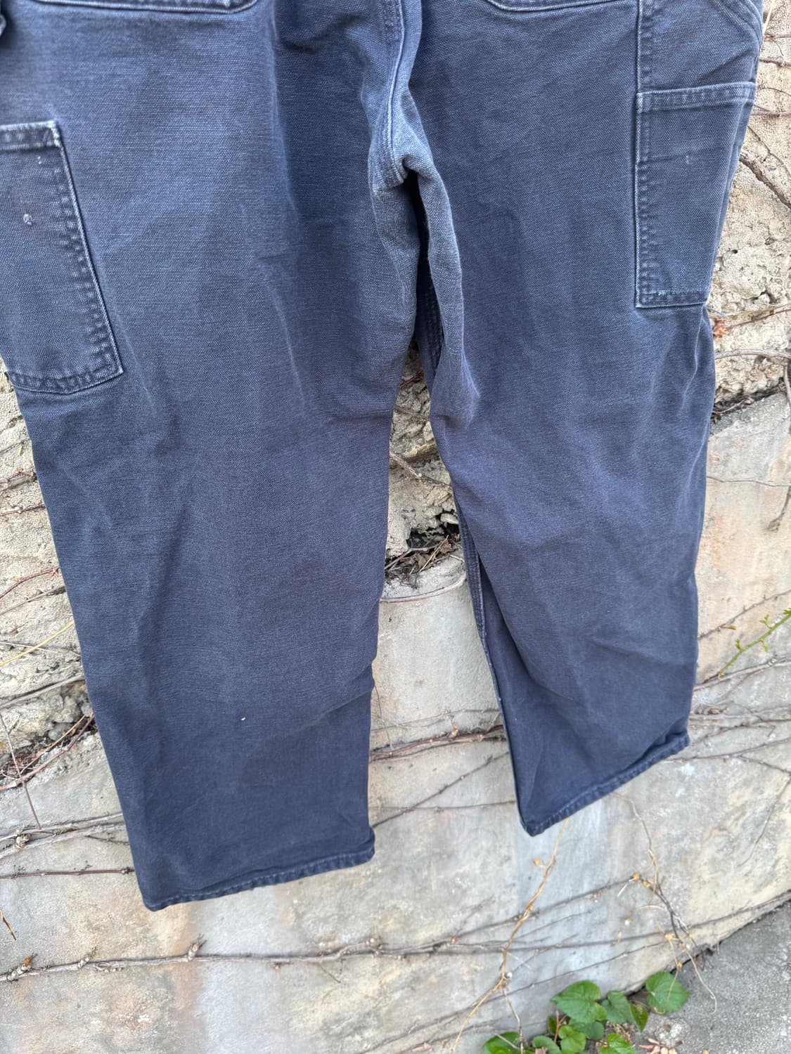 칼하트 빈티지 b11 mdt 네이비 페이딩 카펜터 싱글니 워크 팬츠 상품이미지7