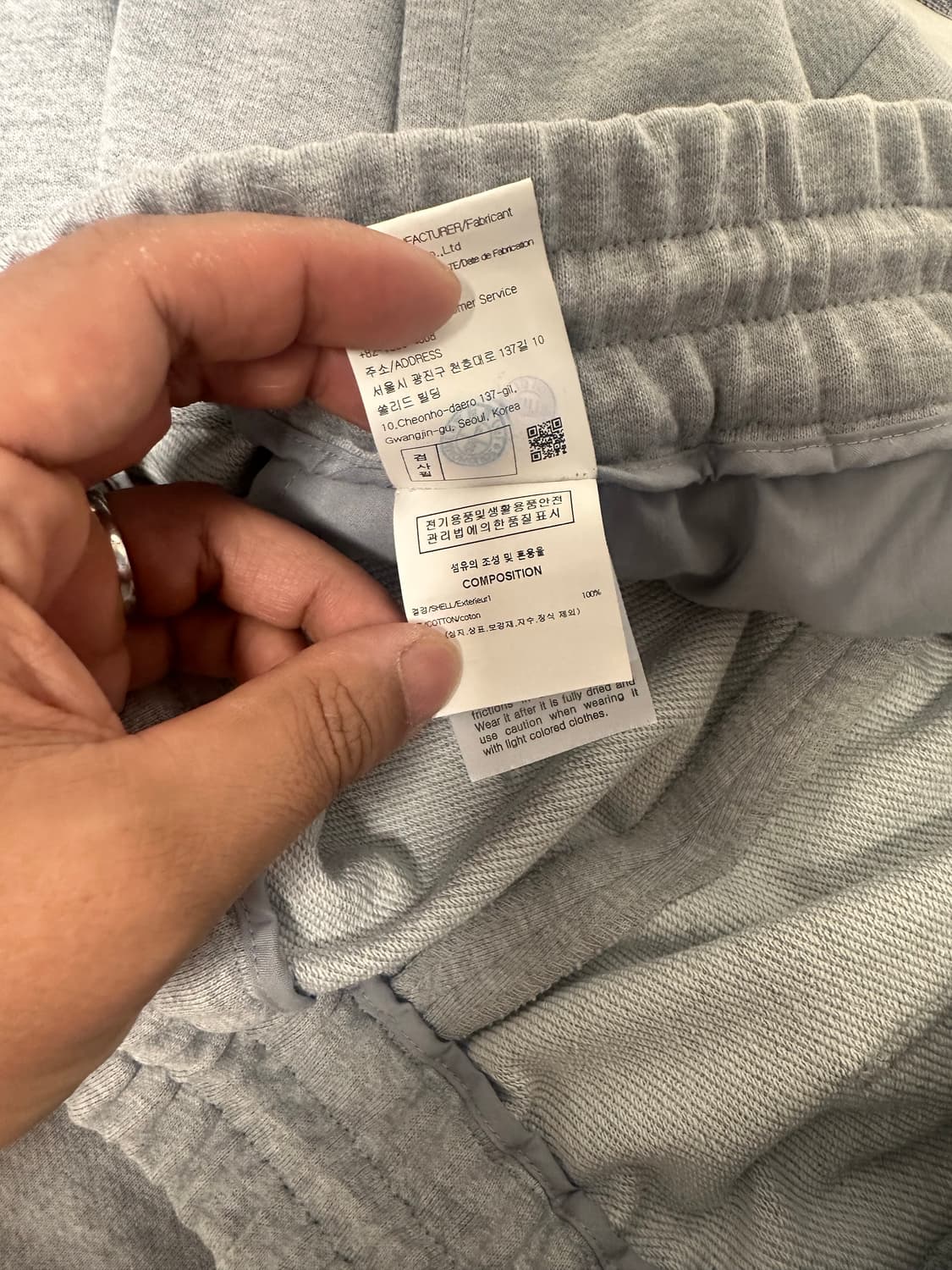 24ss 솔리드옴므 폴딩버뮤다 그레이(52) 상품이미지4