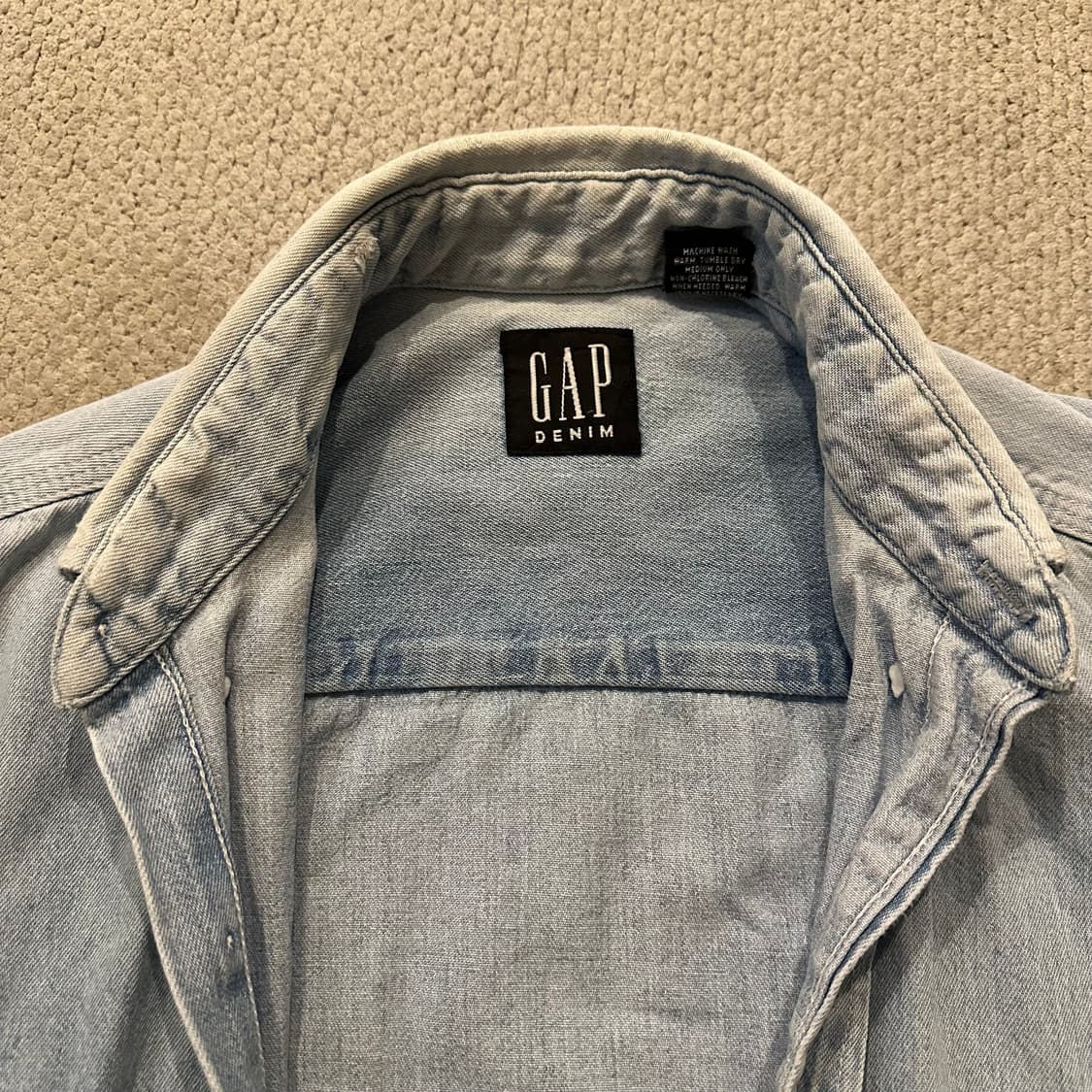 90s 올드갭 (Gap) Made In Canada 데님셔츠 상품이미지5