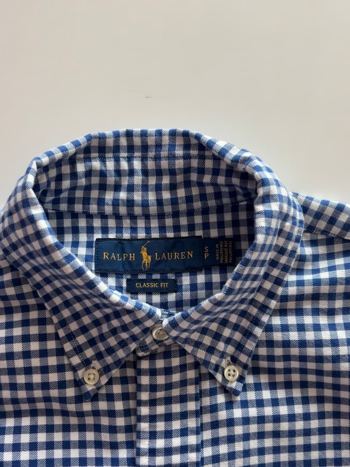 폴로 랄프로렌 깅엄셔츠 S 상품이미지5